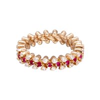 Anello Serafino Consoli Donna in Oro rosa Rubino 0.24 Ct RMS3H2RGWDR SERAFINO COSNOLI RUBINI - RMS3H2RGWDR SERAFINO COSNOLI RUBINI